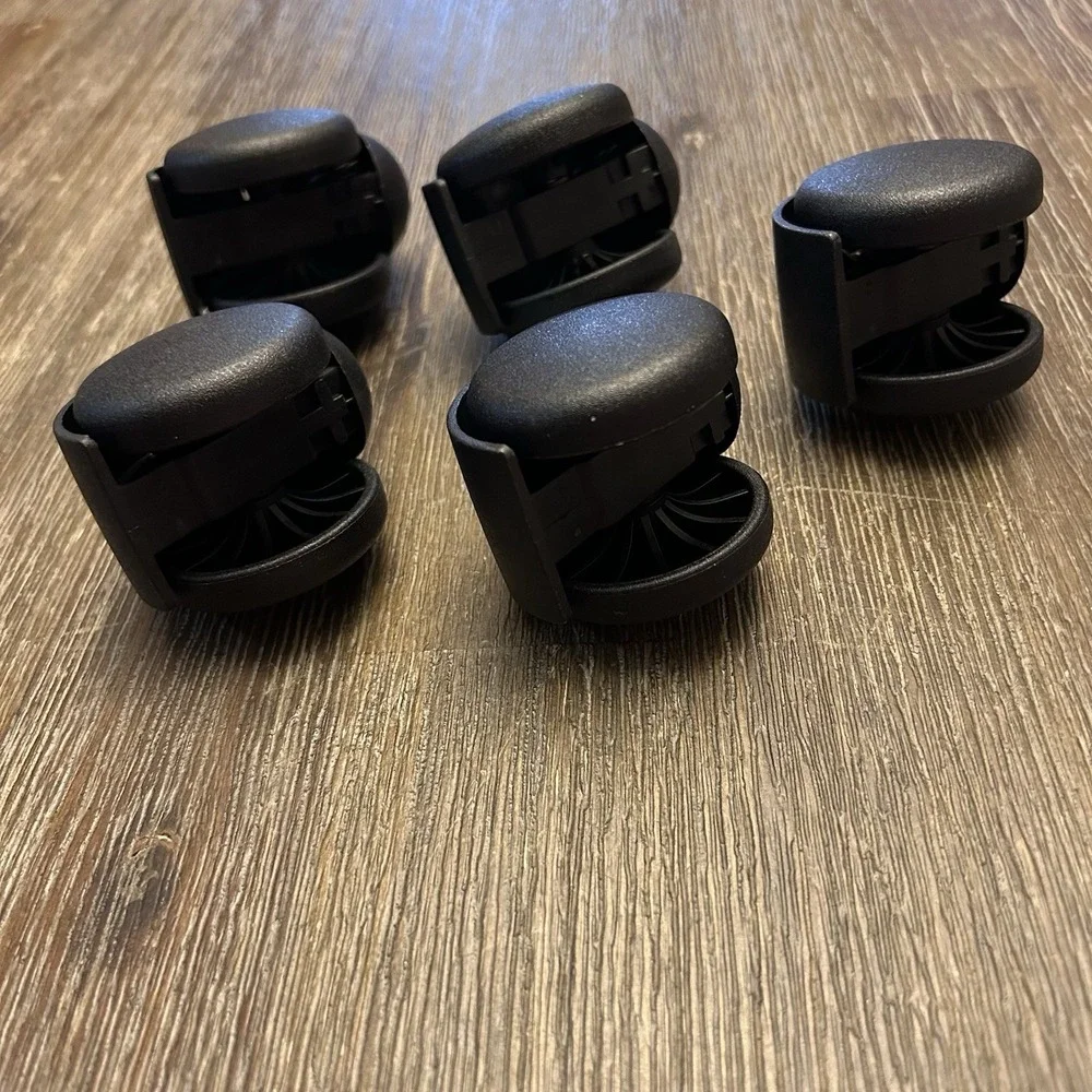Desk Chair Heavy Duty Carpet Casters | Twin Wheel Rollers | Set of 5 Replacement